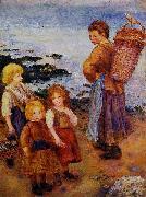 Pierre-Auguste Renoir Les pecheuses de moules a Berneval oil painting on canvas